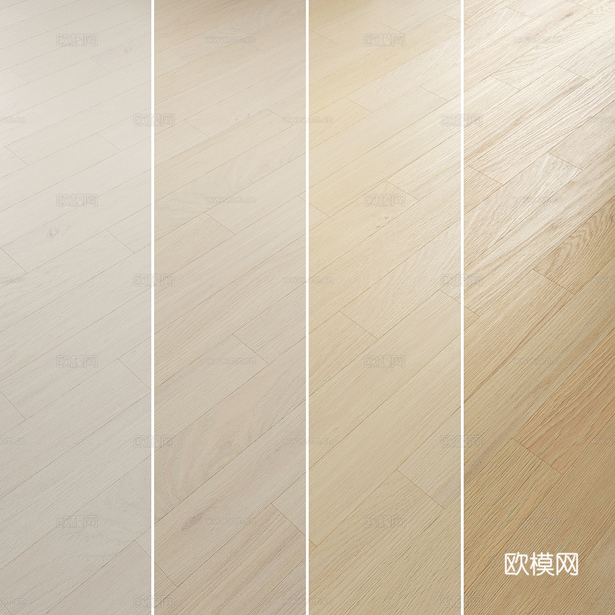 现代北欧原木木地板材质3d模型