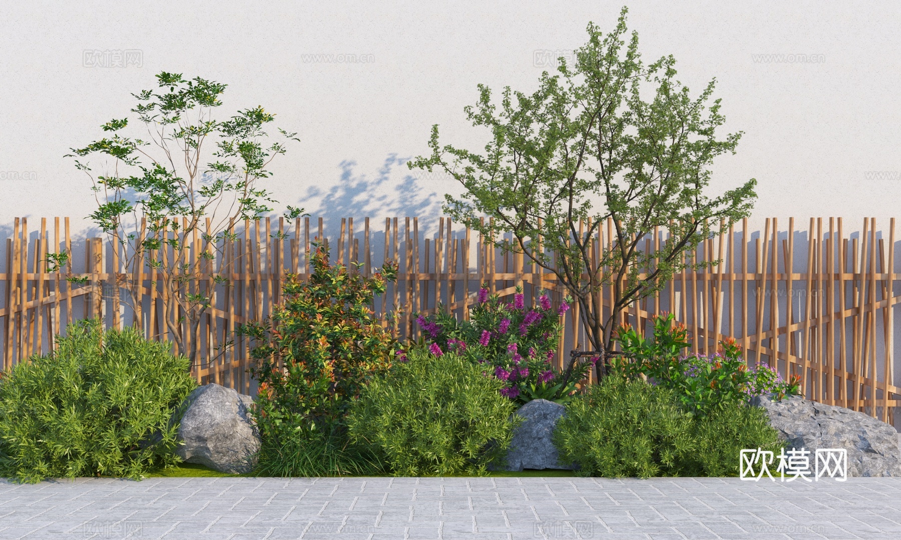 景观灌木植物组合3d模型