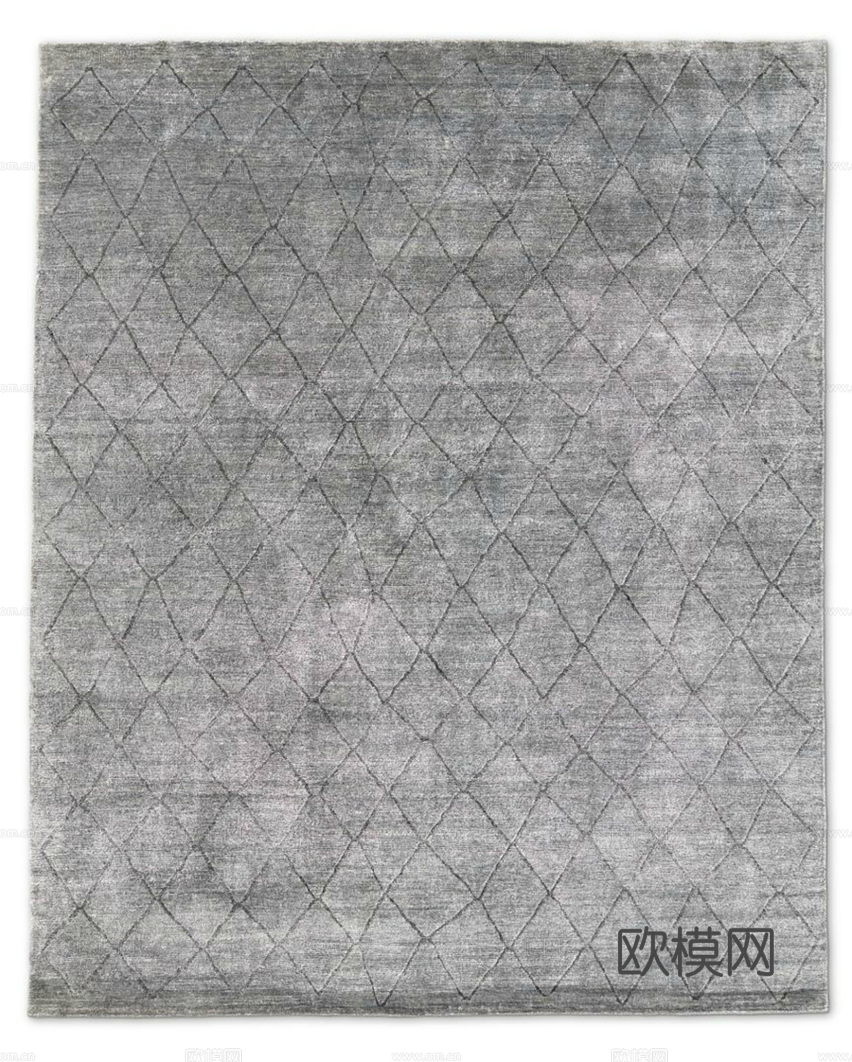 极简地毯  方形线条地毯  绒毛地毯