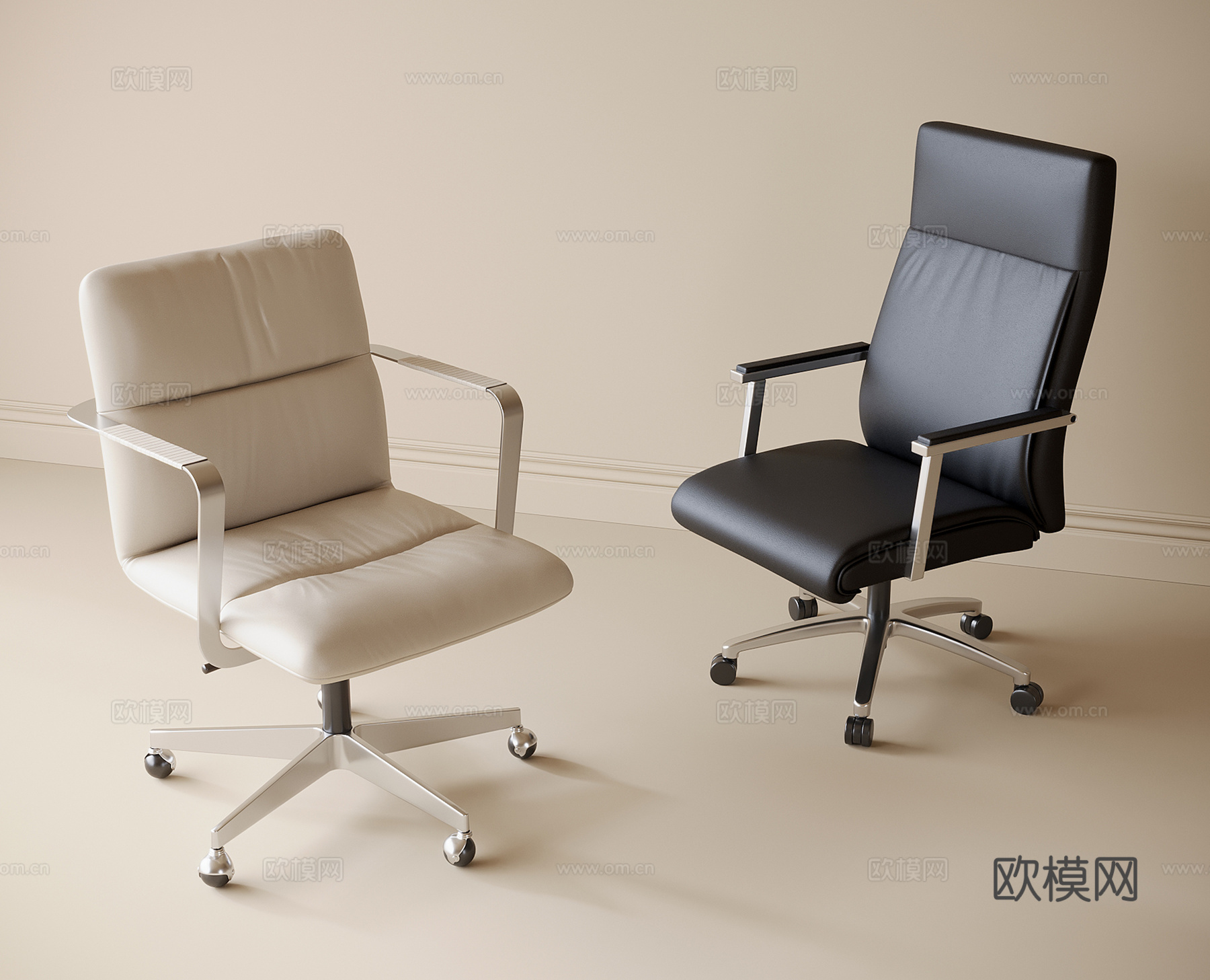 现代办公椅3d模型