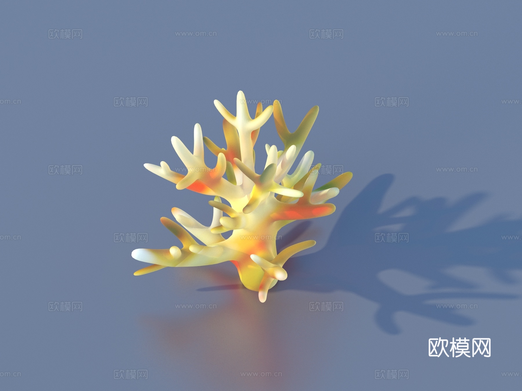 珊瑚 水生植物 海底世界3d模型