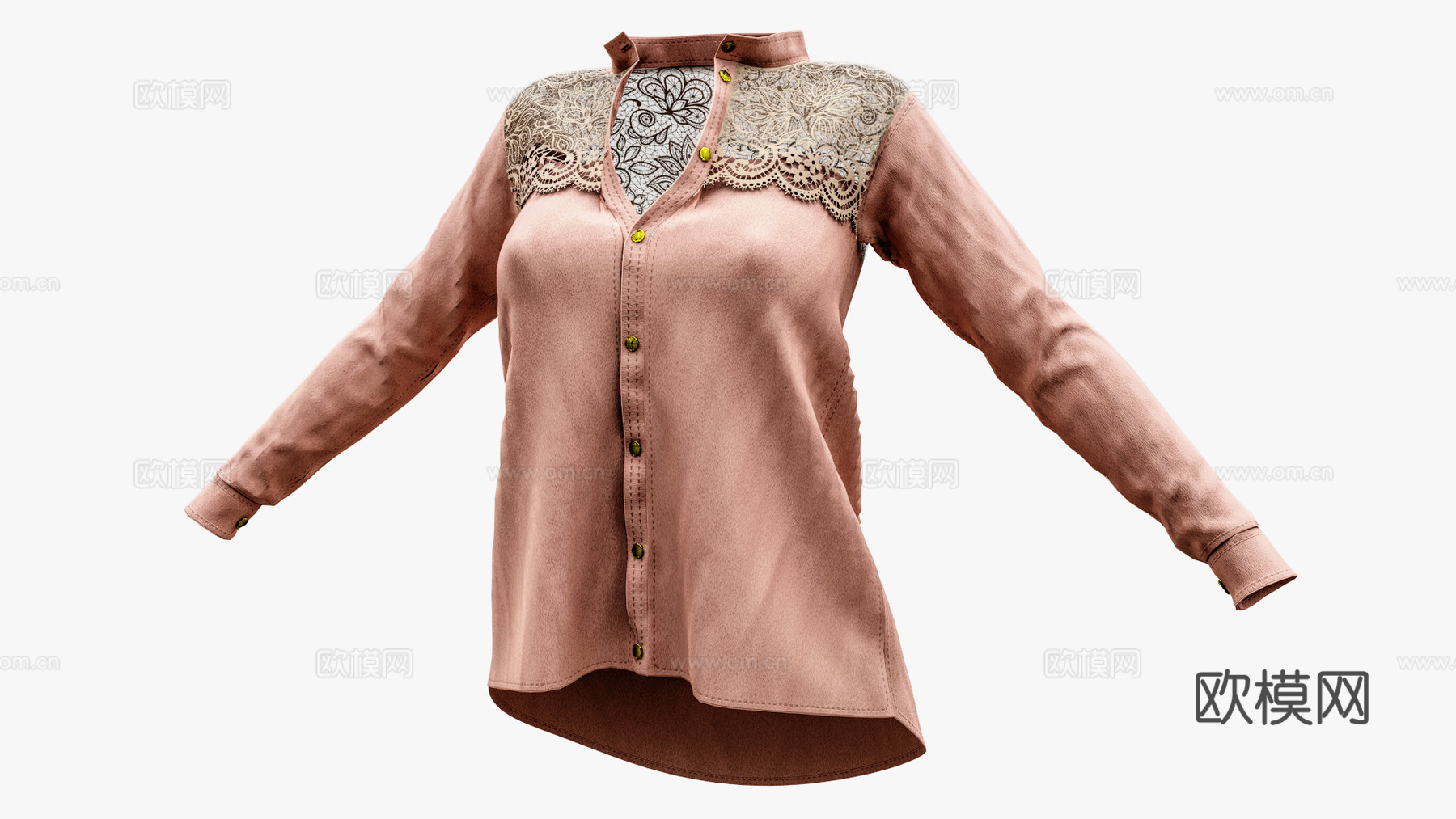 女士服装 女装 上衣 衣服 模特3d模型