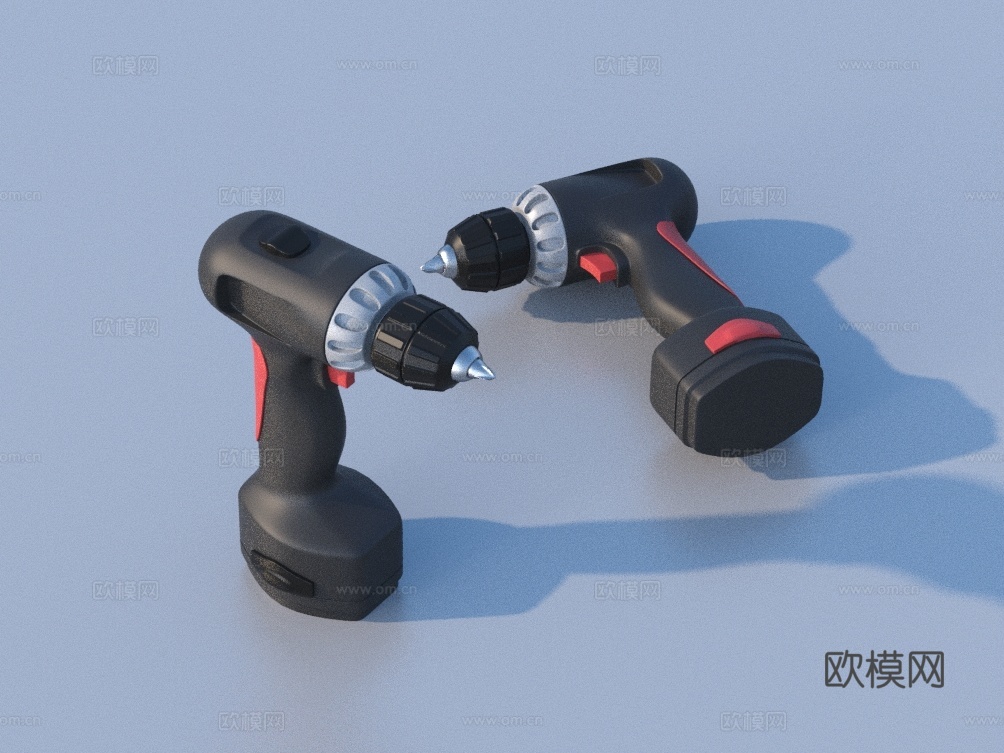 电钻 无绳电钻 五金工具3d模型
