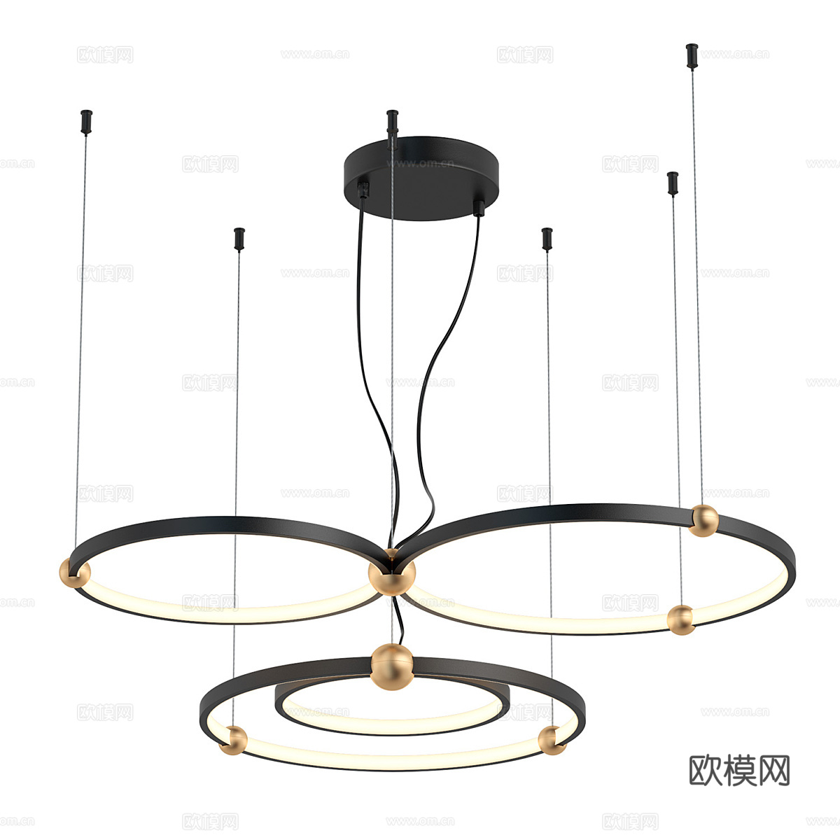 现代简约吊灯 吊灯 简约吊灯 餐厅吊灯 客厅吊灯3d模型