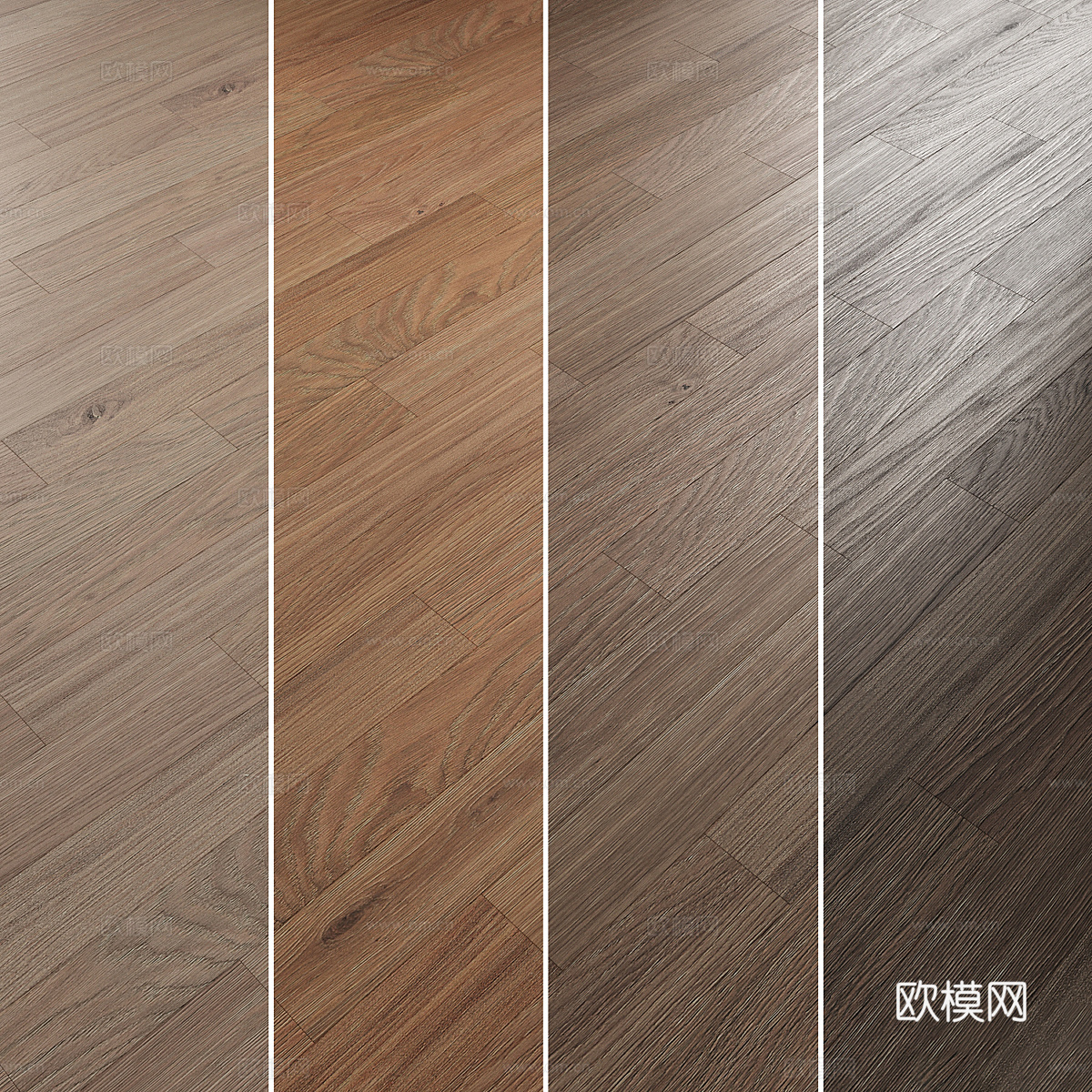 现代北欧原木木地板材质3d模型