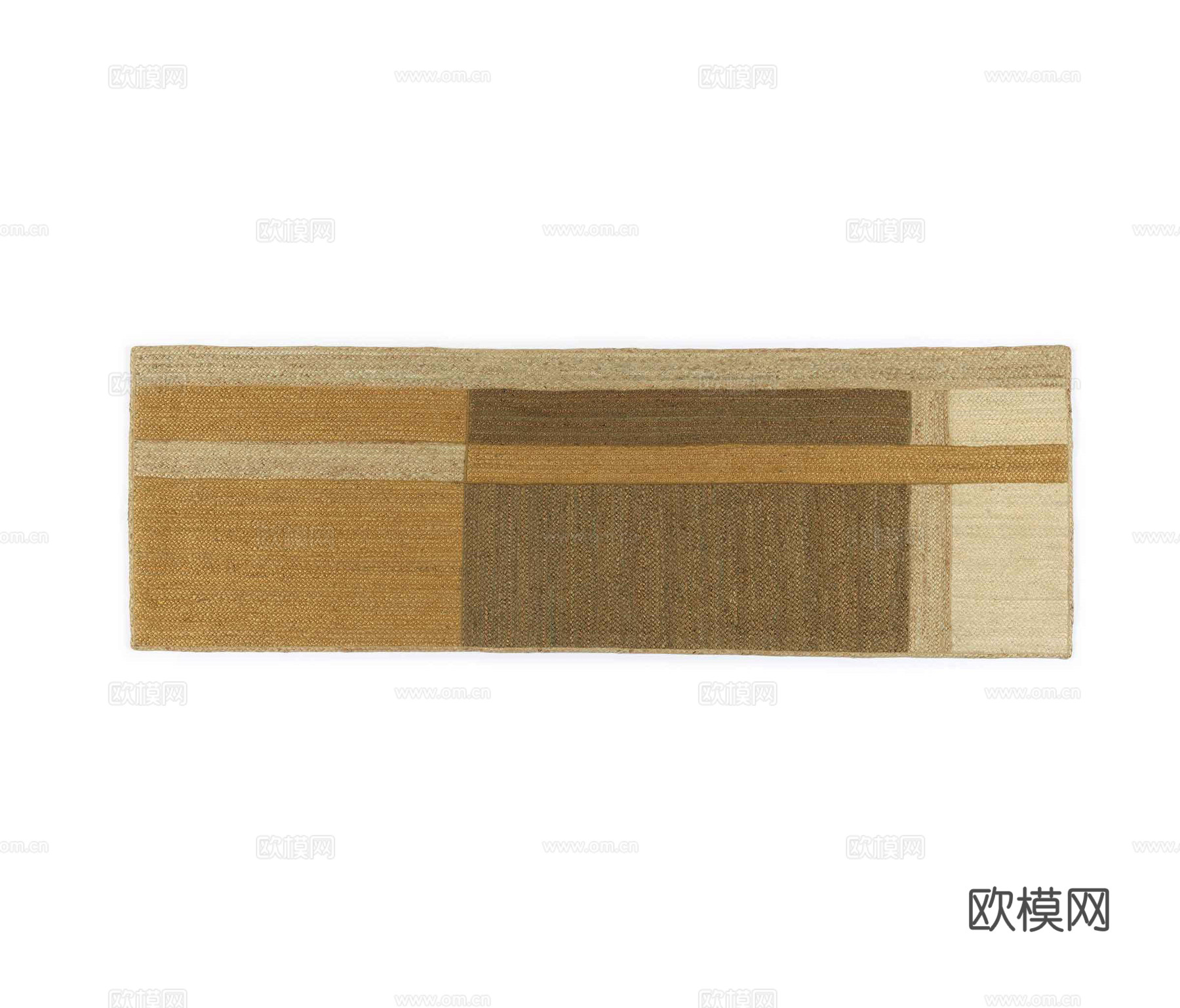 棕色几何地毯