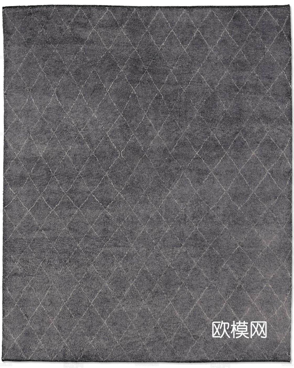 块毯 绒毛地毯 现代格子地毯