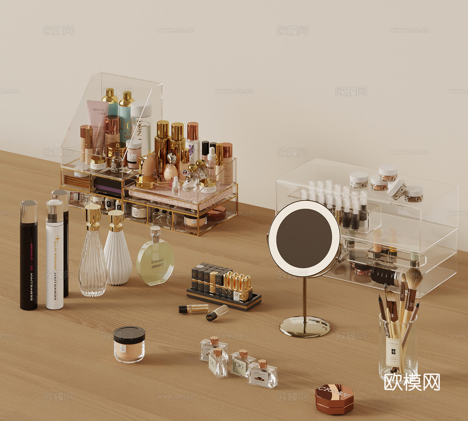 化妆品 现代化妆品su模型