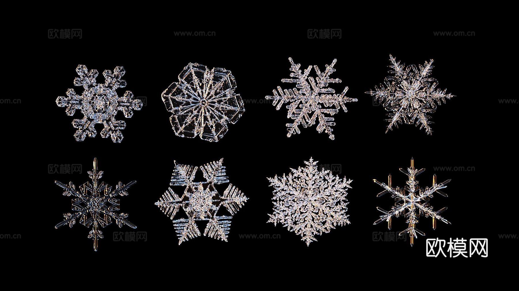 雪花3d模型