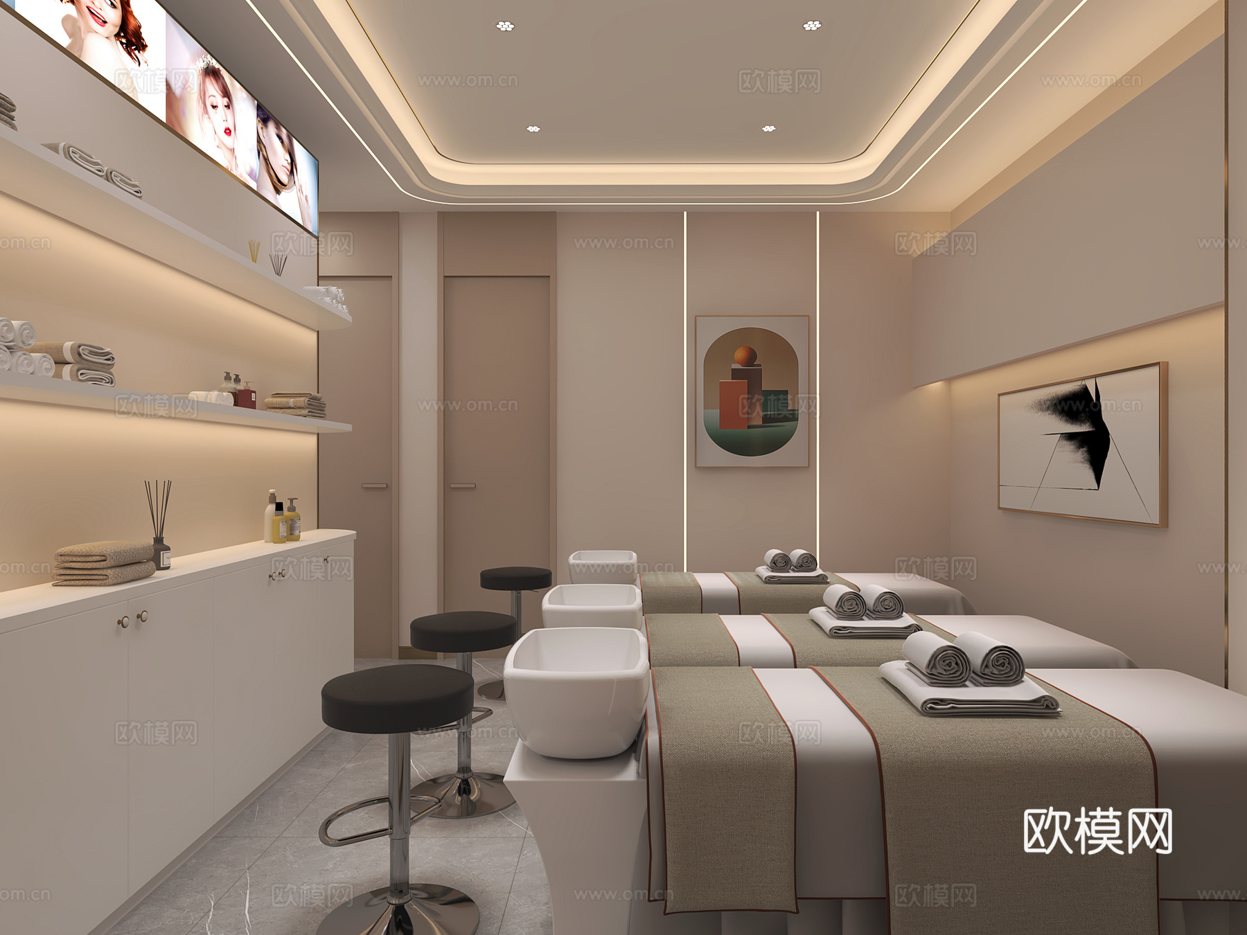 现代理发店3d模型