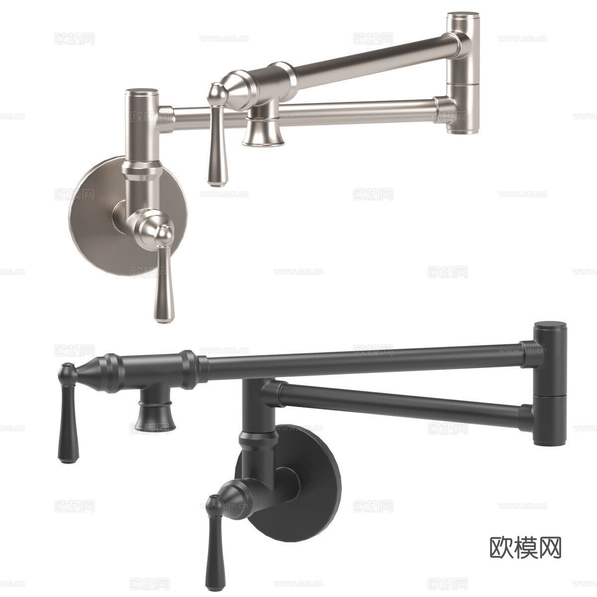 法式水龙头3d模型