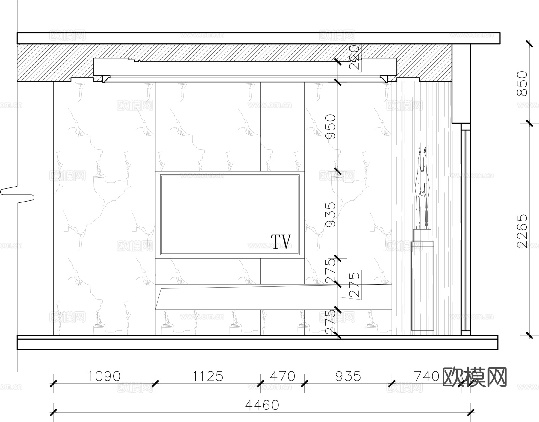 家装常规立面cad施工图