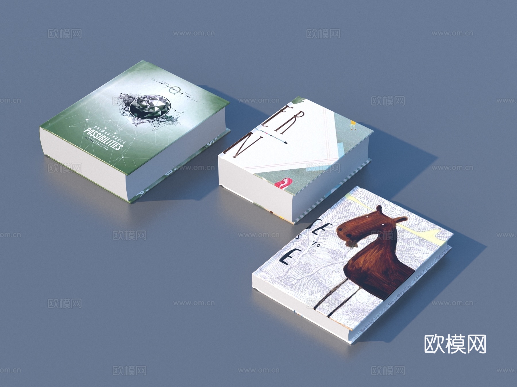 书 笔记本 名著小说 杂志 书刊3d模型