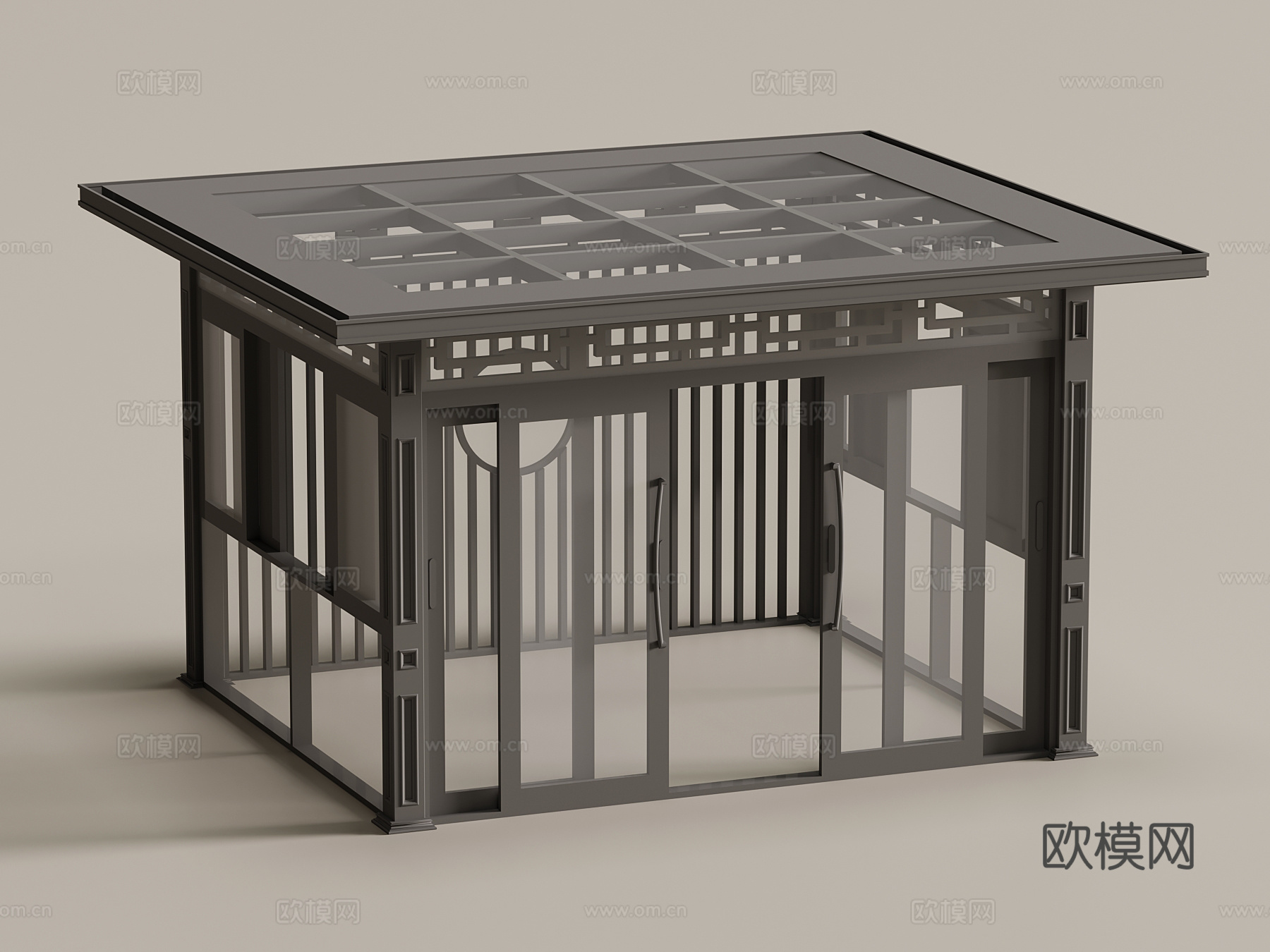 阳光房 现代阳光房 玻璃阳光房3d模型