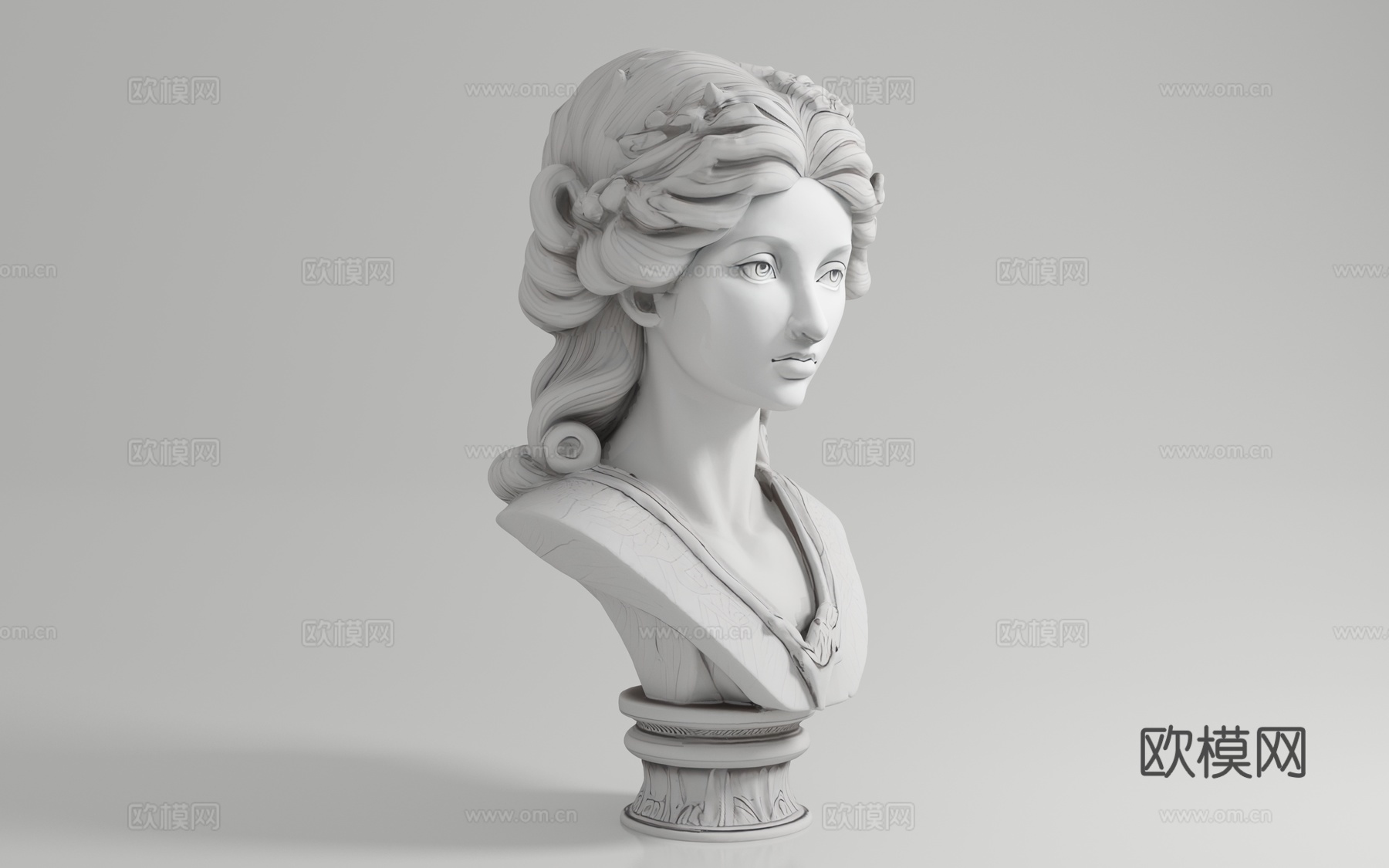 女人 西方人像 石膏像 雕塑雕像雕刻 素描道具 手办摆件装饰3d模型