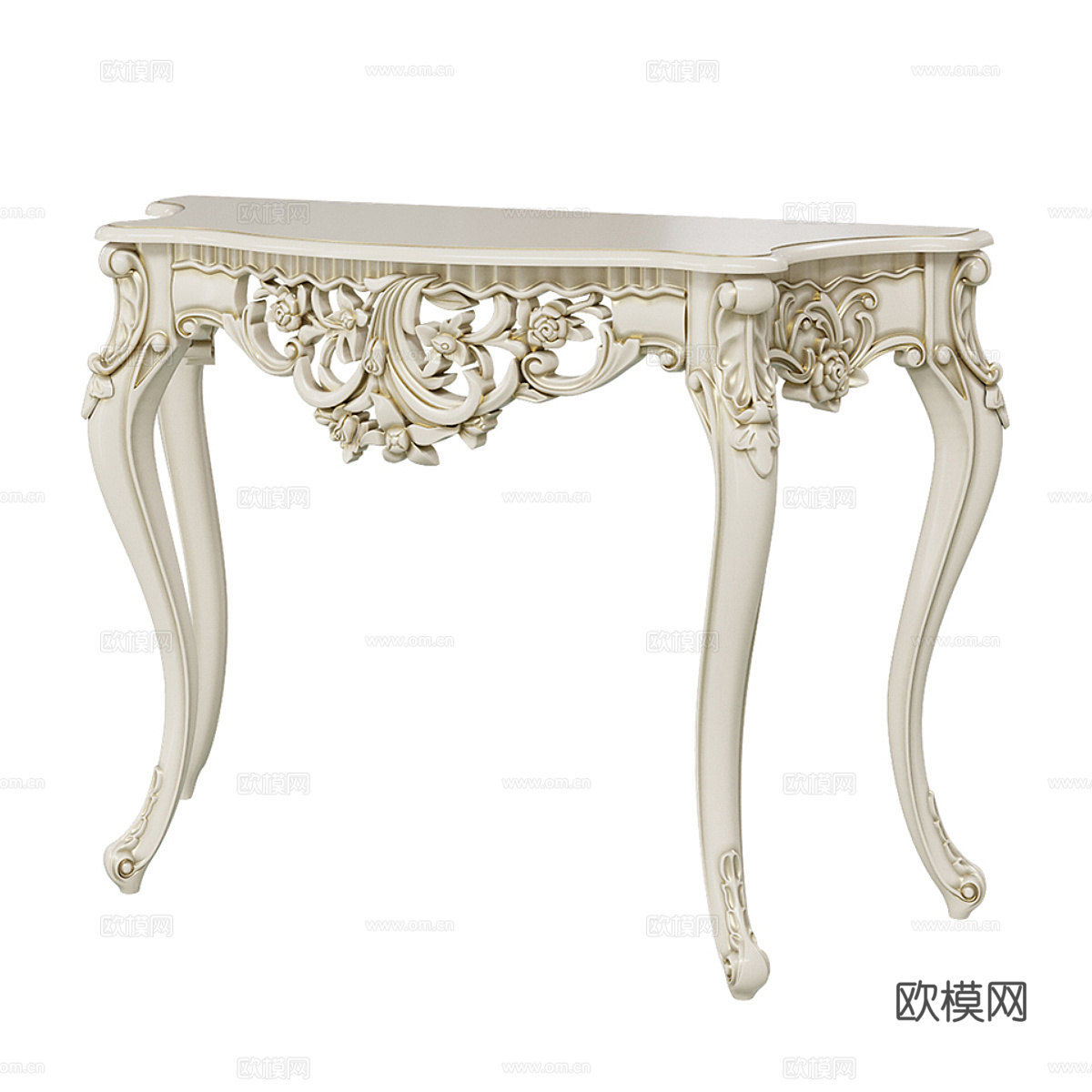 法式轻奢端景台3d模型