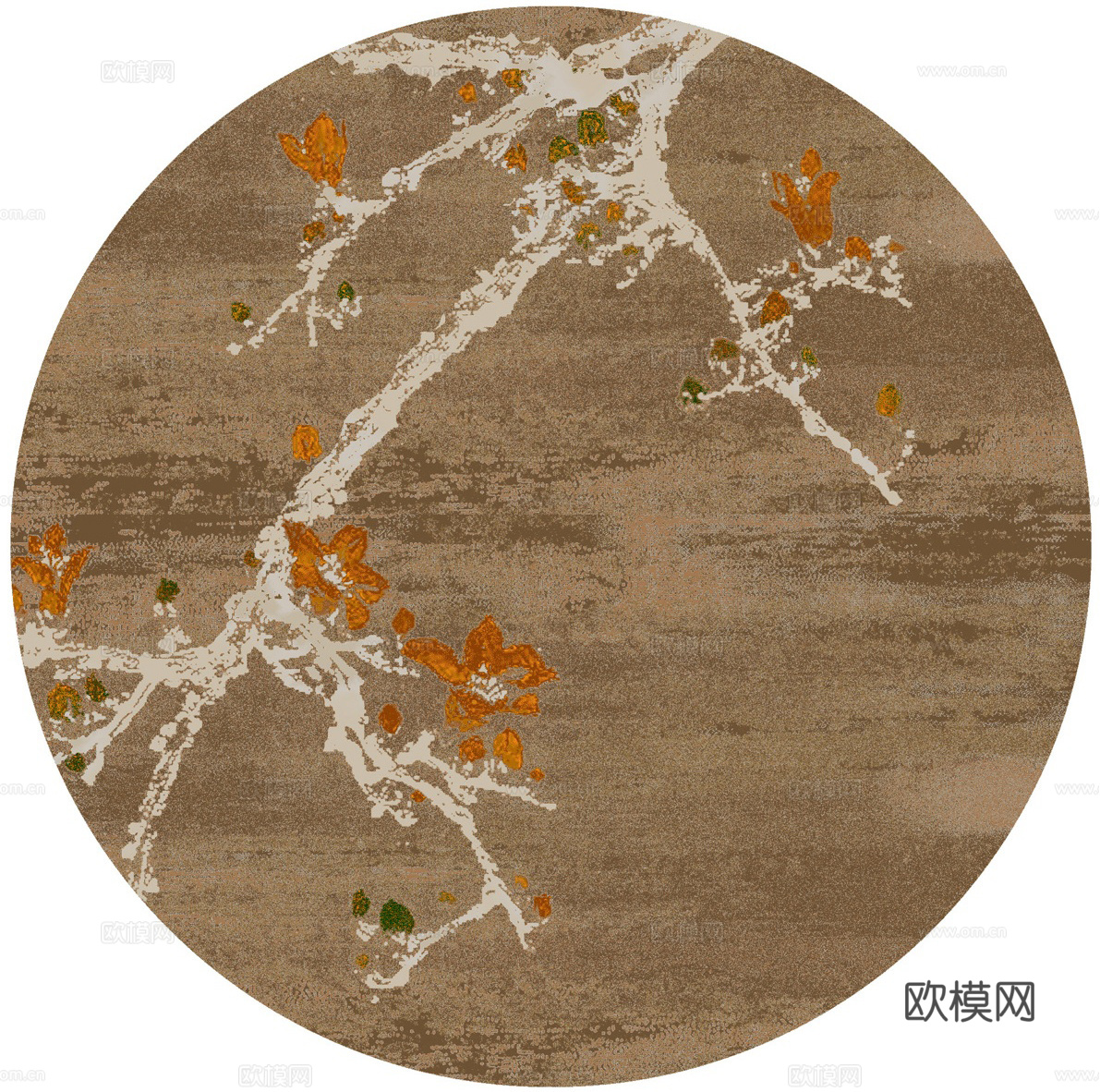 圆形地毯  欧式法式地毯  复古地毯