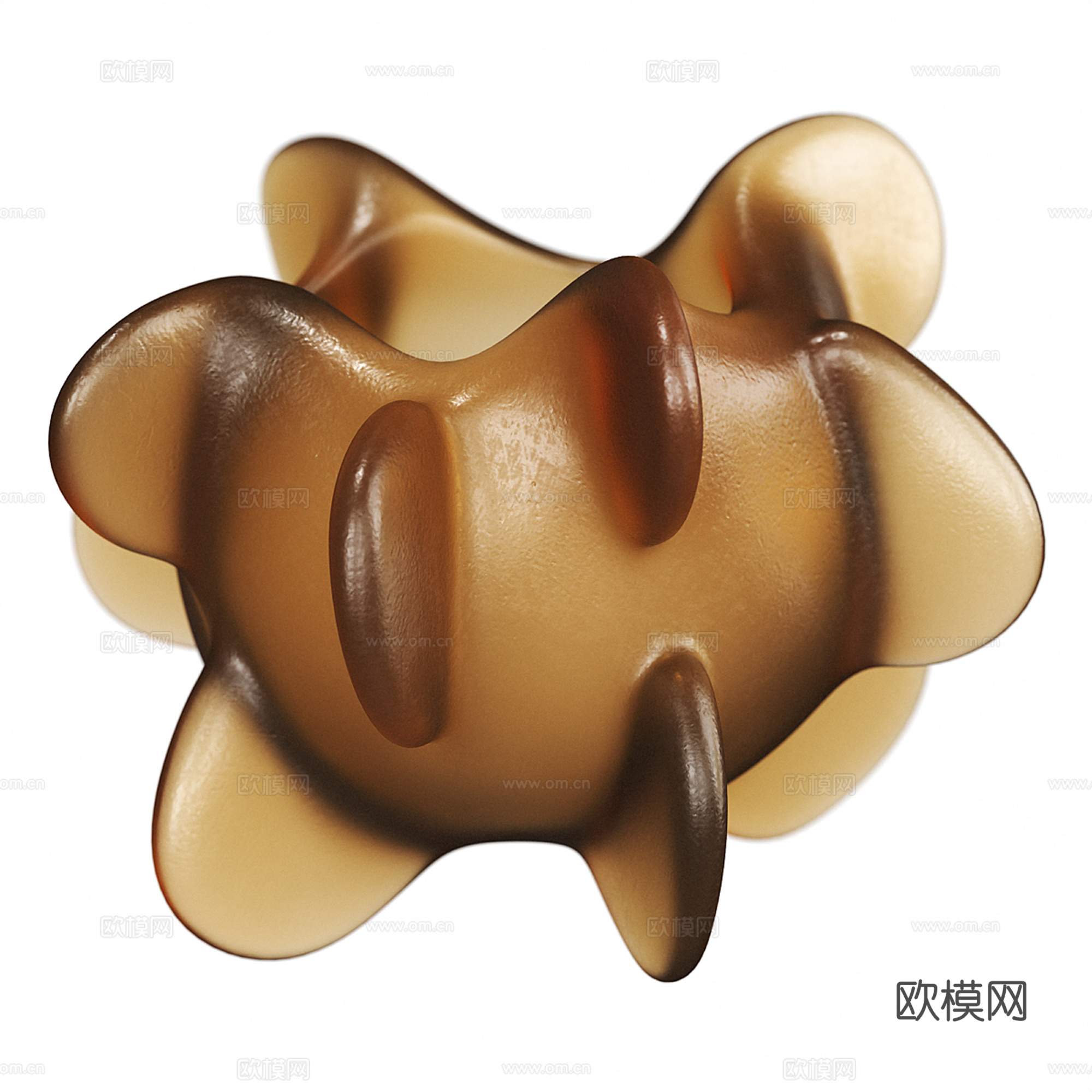 现代玻璃装饰艺术品su模型