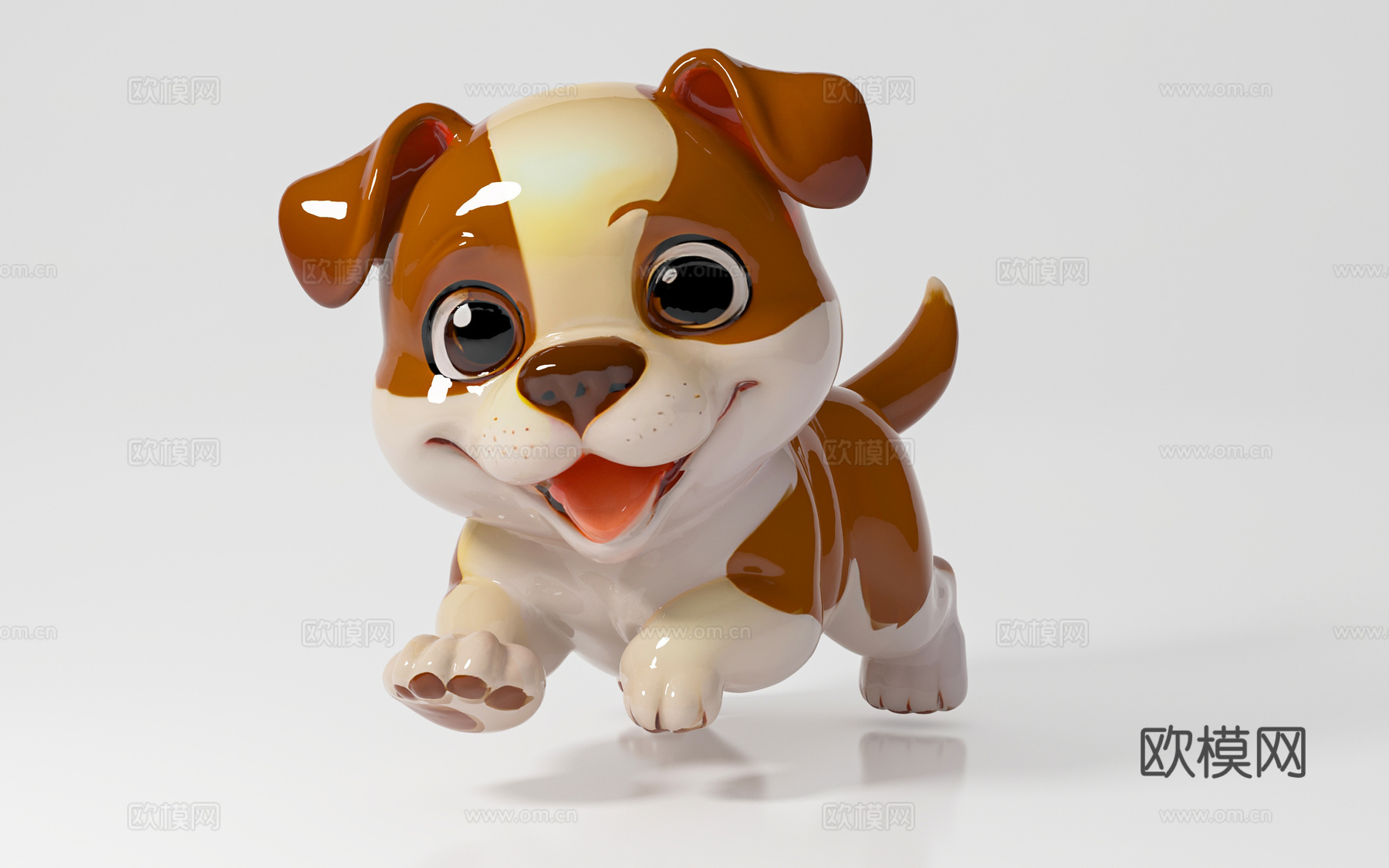 中华田园犬 狗狗 卡通形象 动漫风格 卡通形象 手办摆件 雕3d模型
