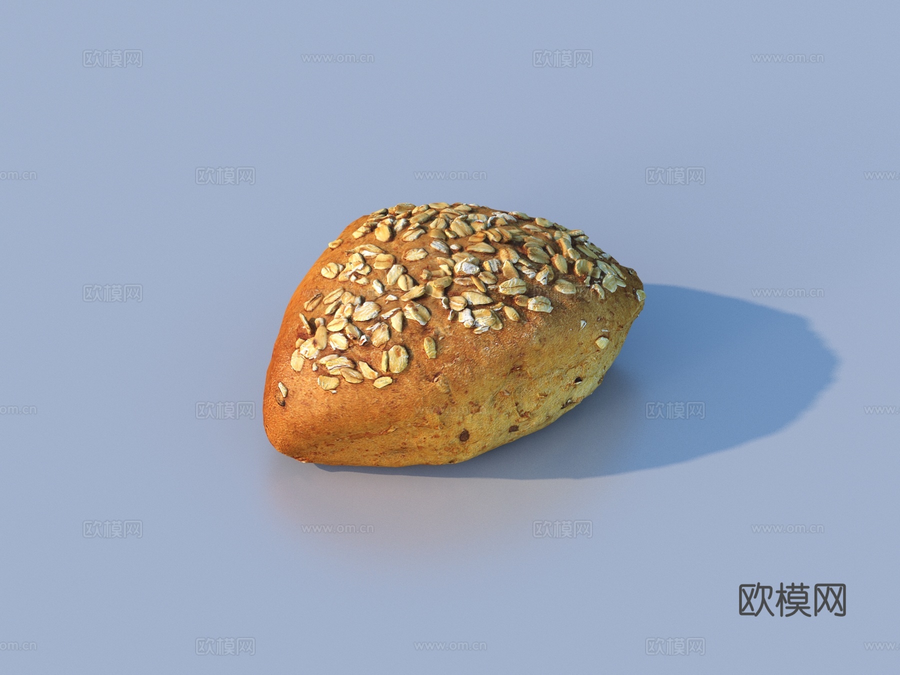 大饼 面包 饼干 食物3d模型