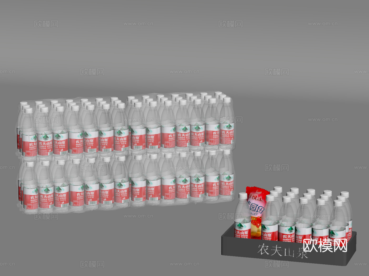 矿泉水 现代饮用水su模型
