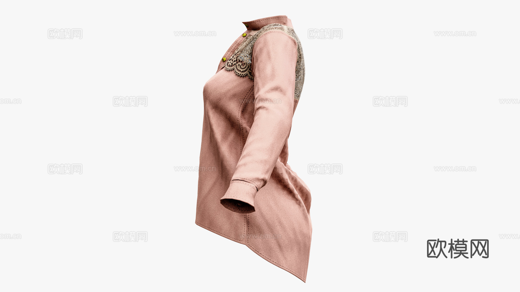 女士服装 女装 上衣 衣服 模特3d模型