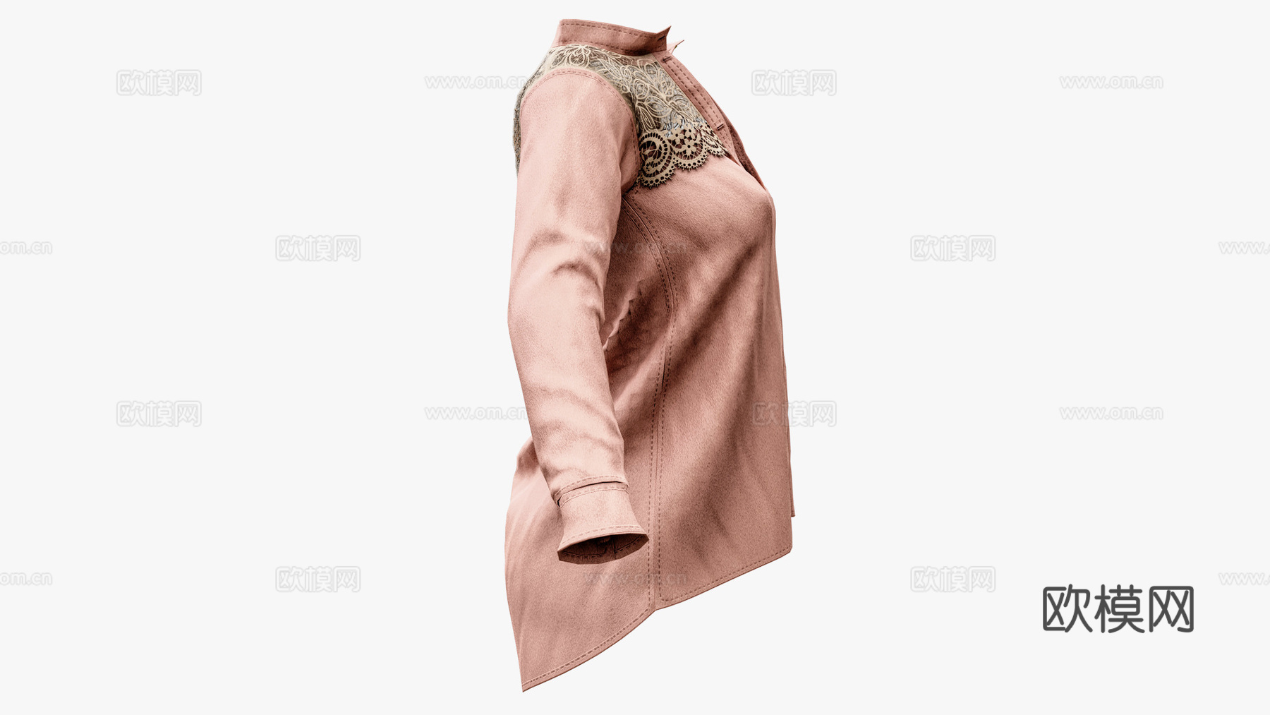 女士服装 女装 上衣 衣服 模特3d模型
