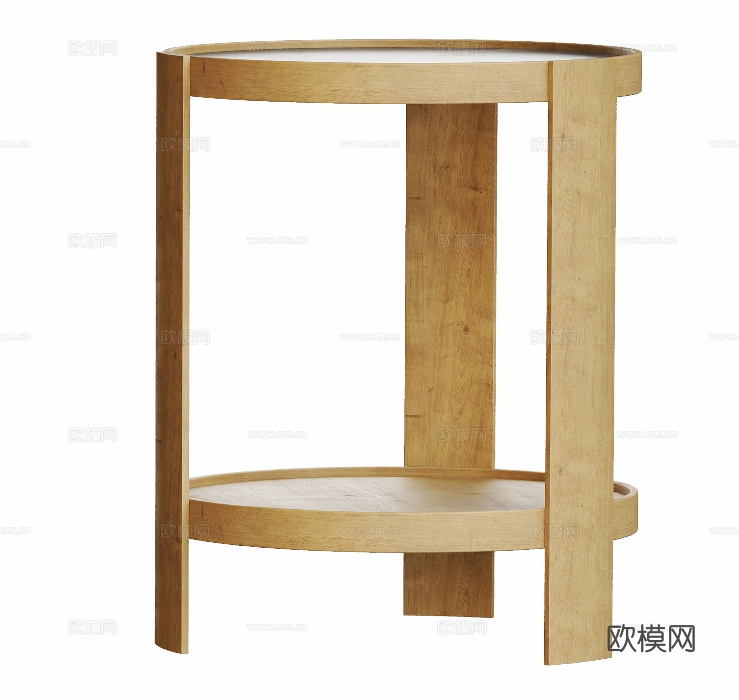 中古原木角几边几su模型
