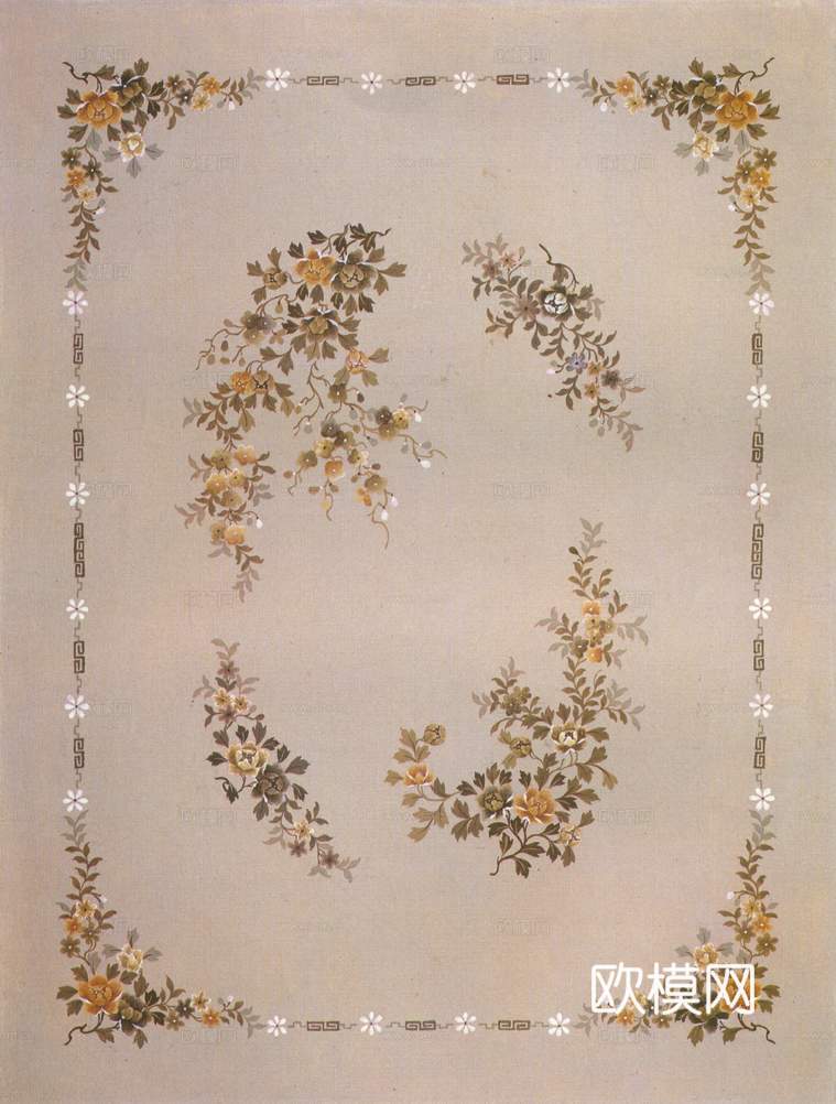 欧式法式地毯 块毯 花纹地毯 波斯地毯下载