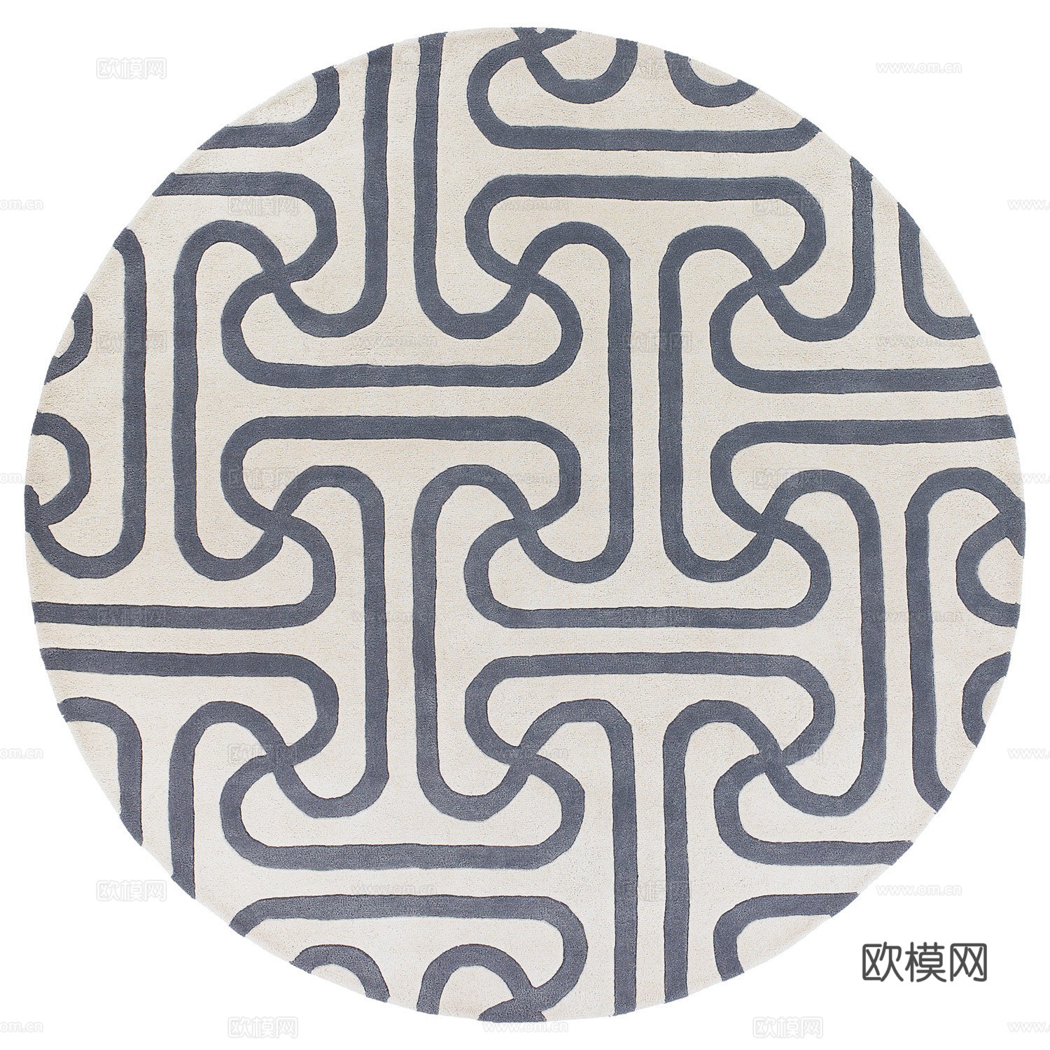 圆形地毯  欧式法式地毯  复古地毯