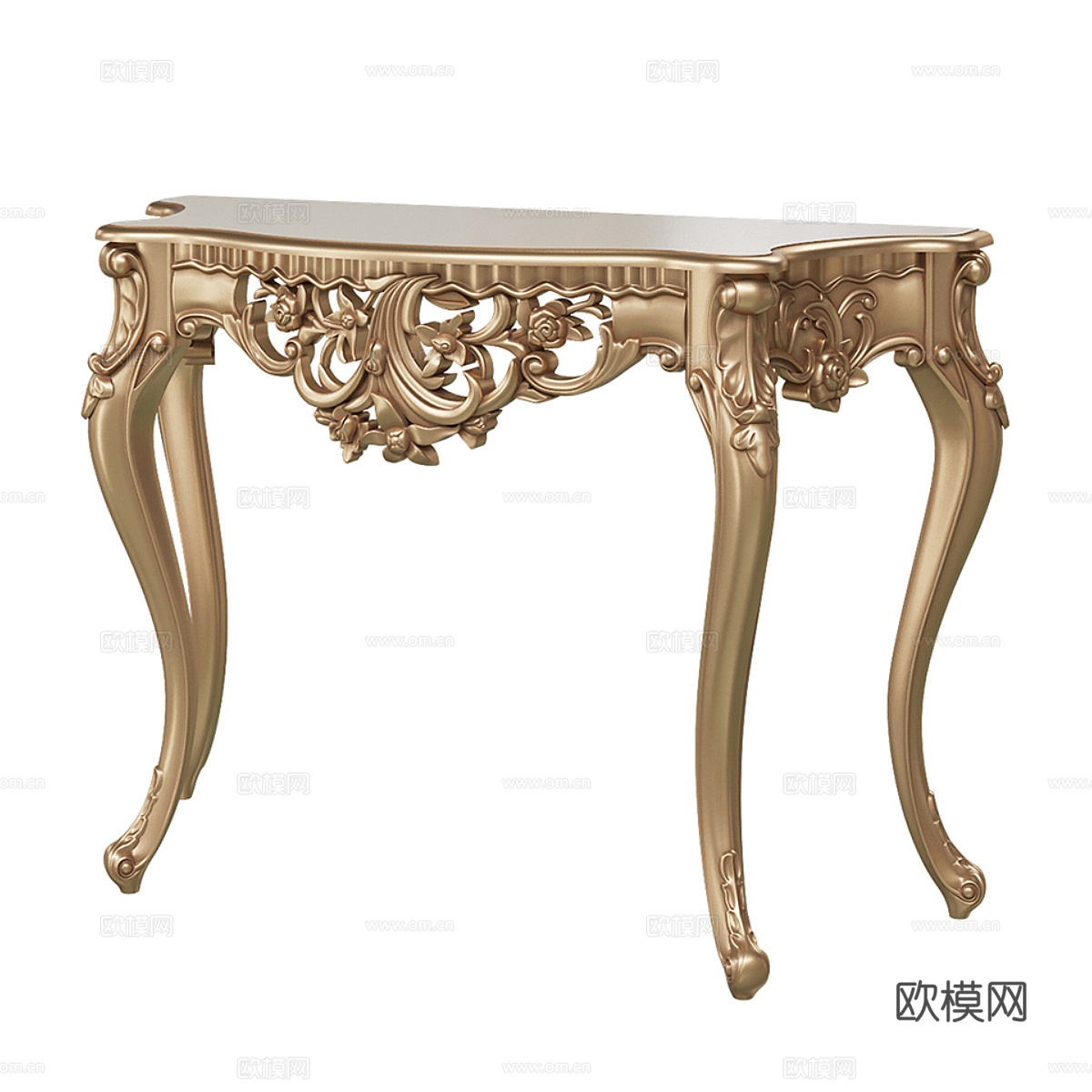 法式轻奢端景台3d模型