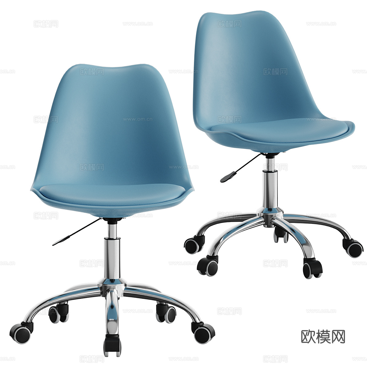 现代意式电脑椅 办公椅3d模型