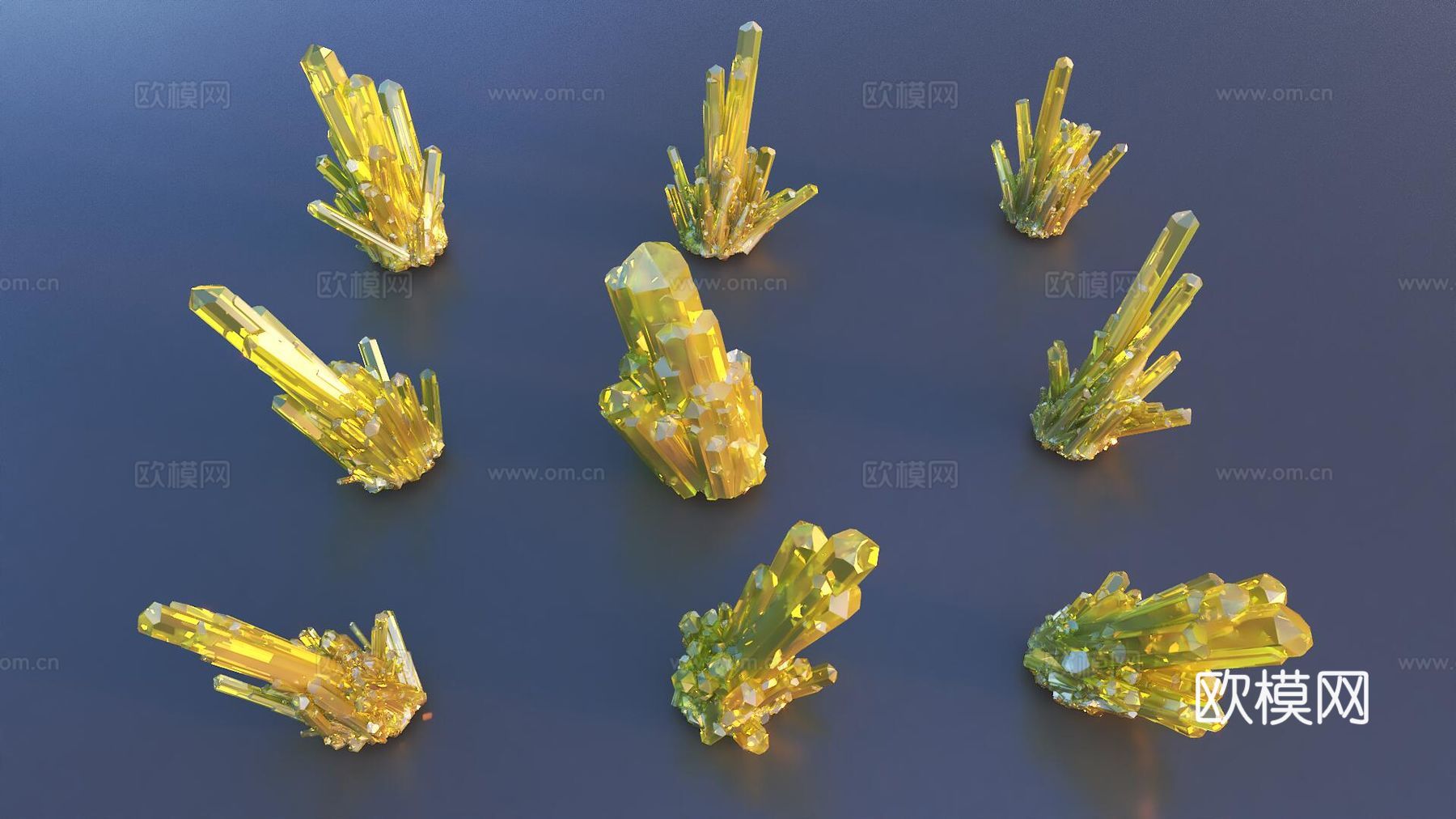 水晶3d模型