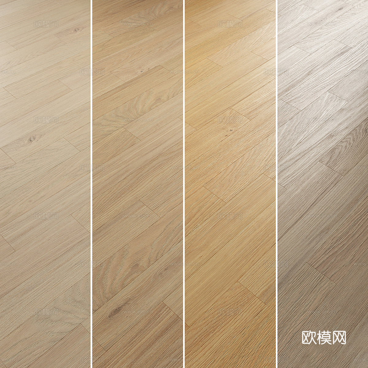 现代北欧原木木地板材质3d模型