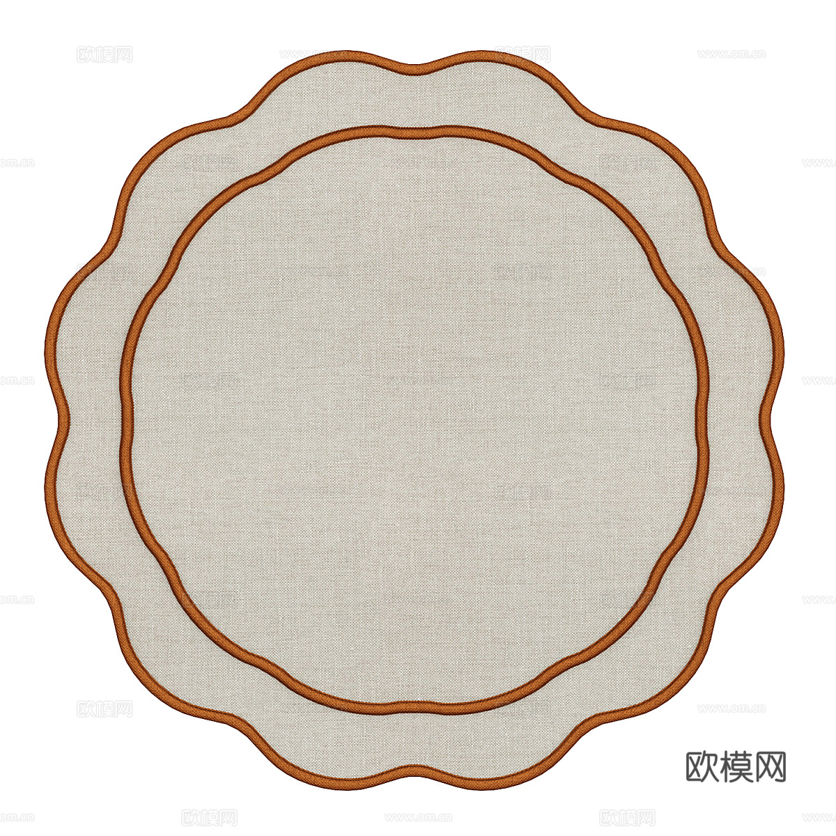 现代简约地毯 地毯 简约地毯3d模型