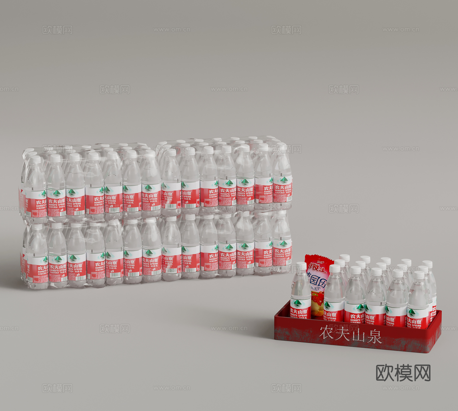 矿泉水 现代饮用水su模型