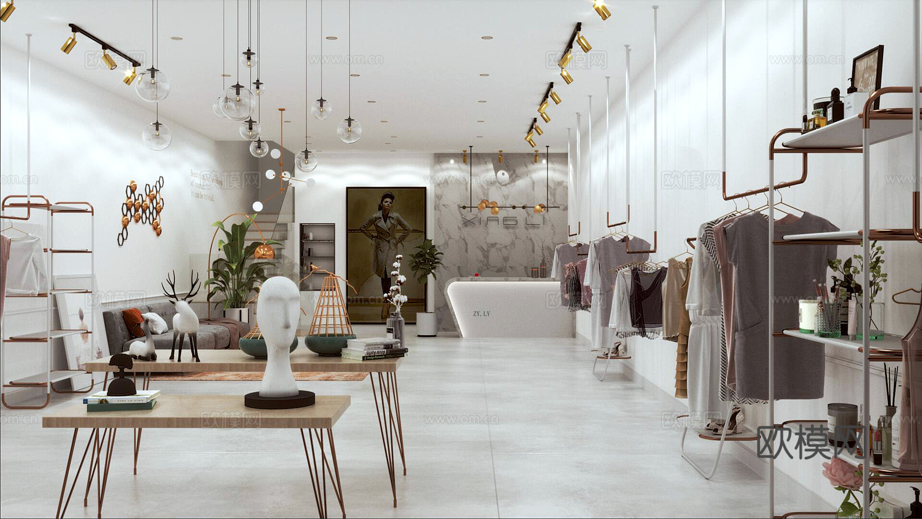 女装店3d模型