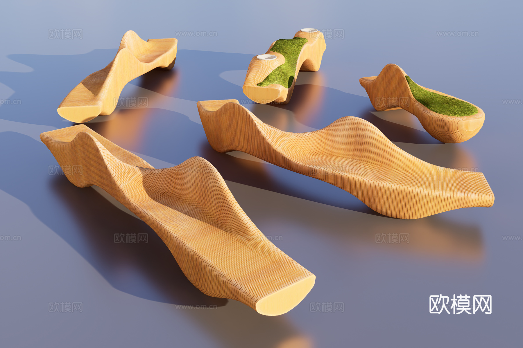 艺术坐凳3d模型