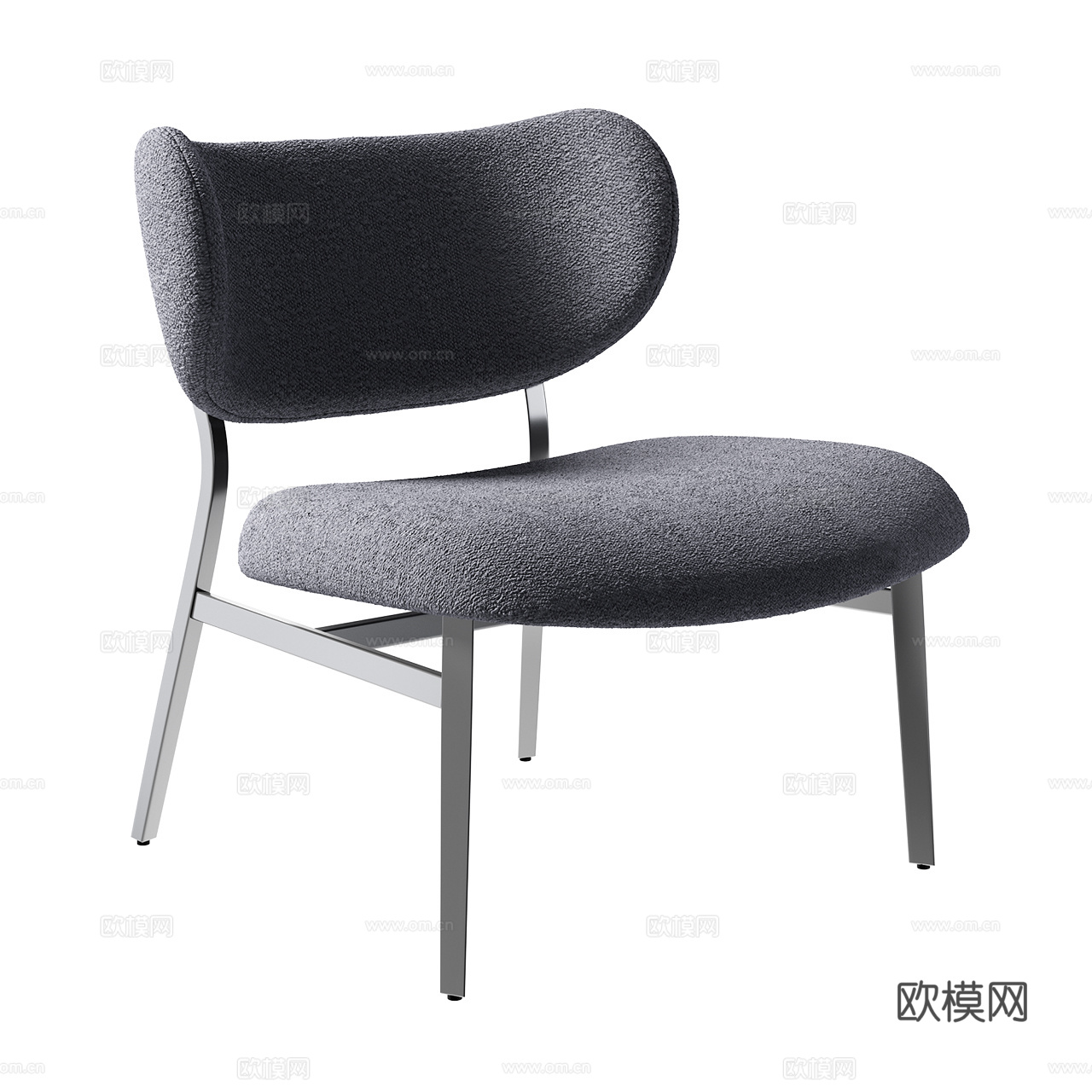 Bonaldo Noor 休闲椅 布艺休闲椅 布椅 极简单椅3d模型