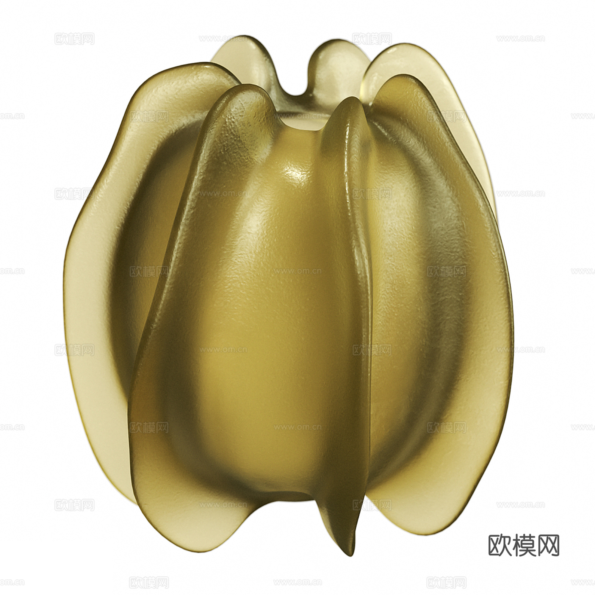 现代玻璃装饰艺术品su模型