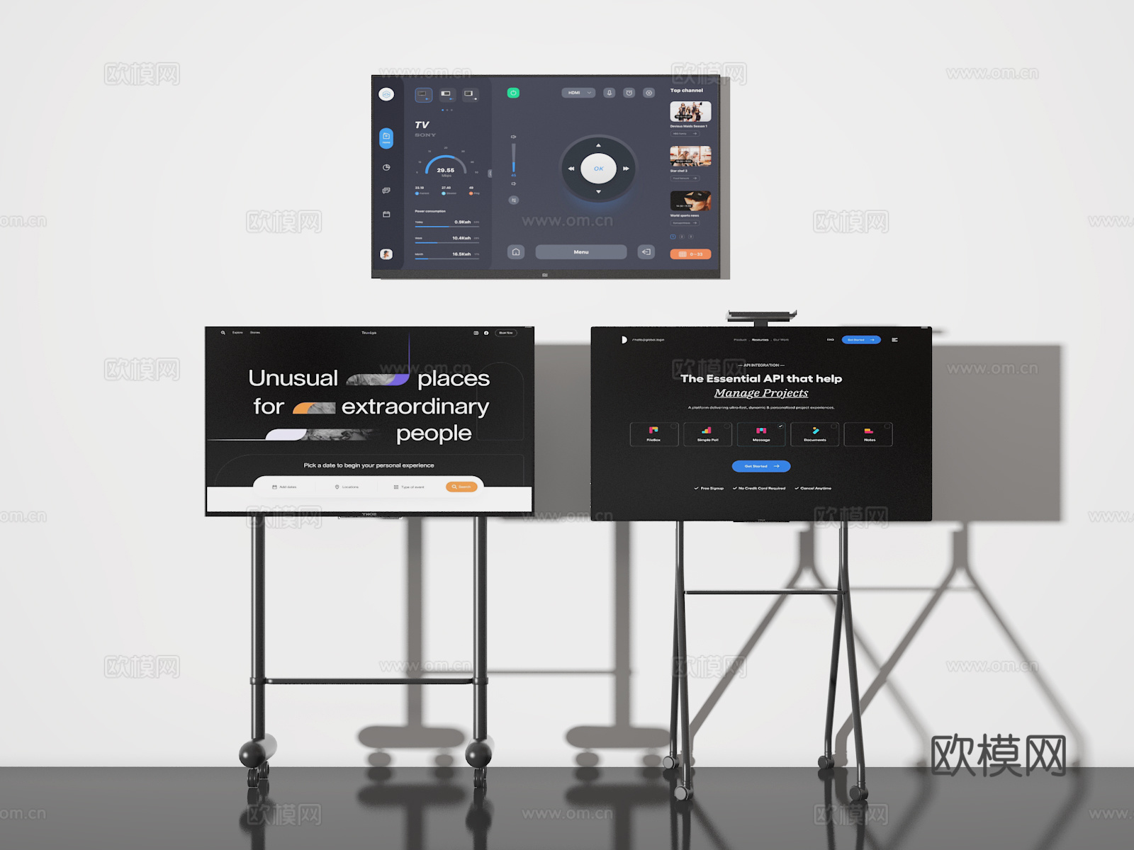 电视3d模型下载