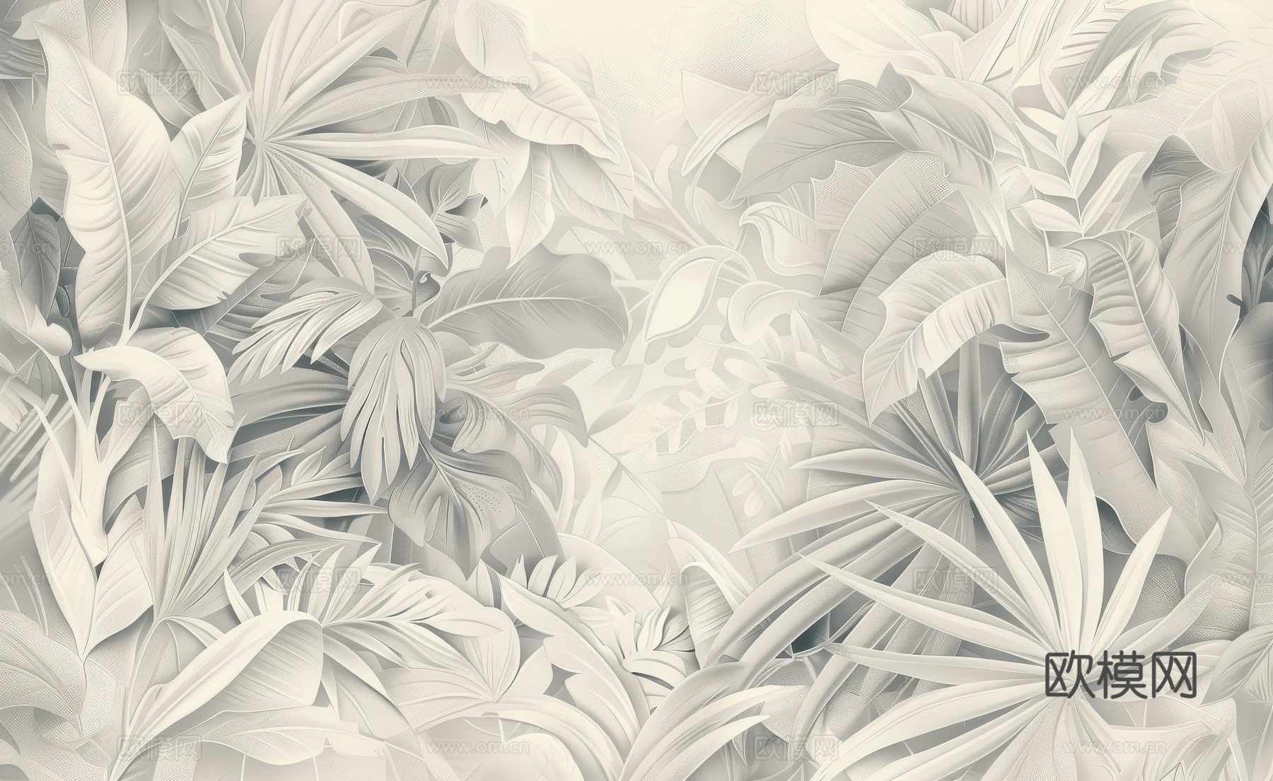 欧式田园热带雨林壁纸下载（渲染图1）