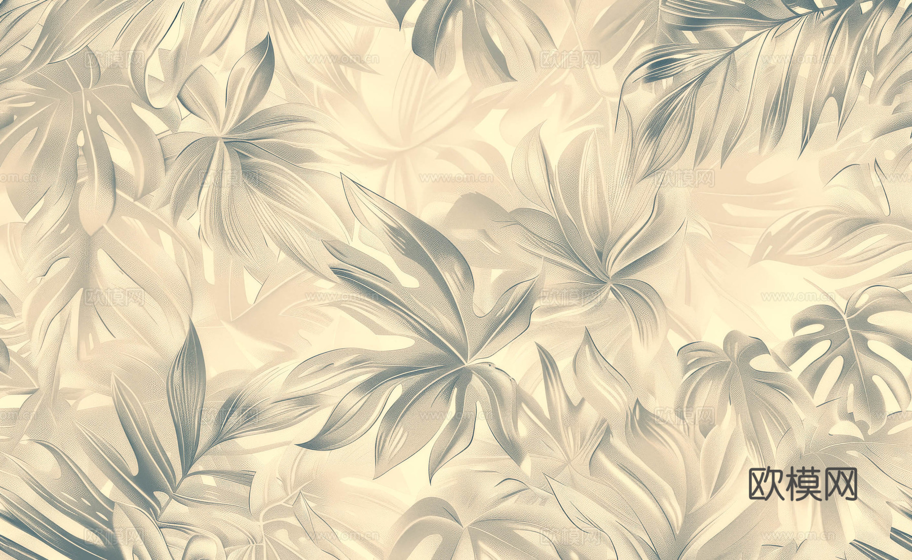 欧式田园热带雨林壁纸下载（渲染图8）