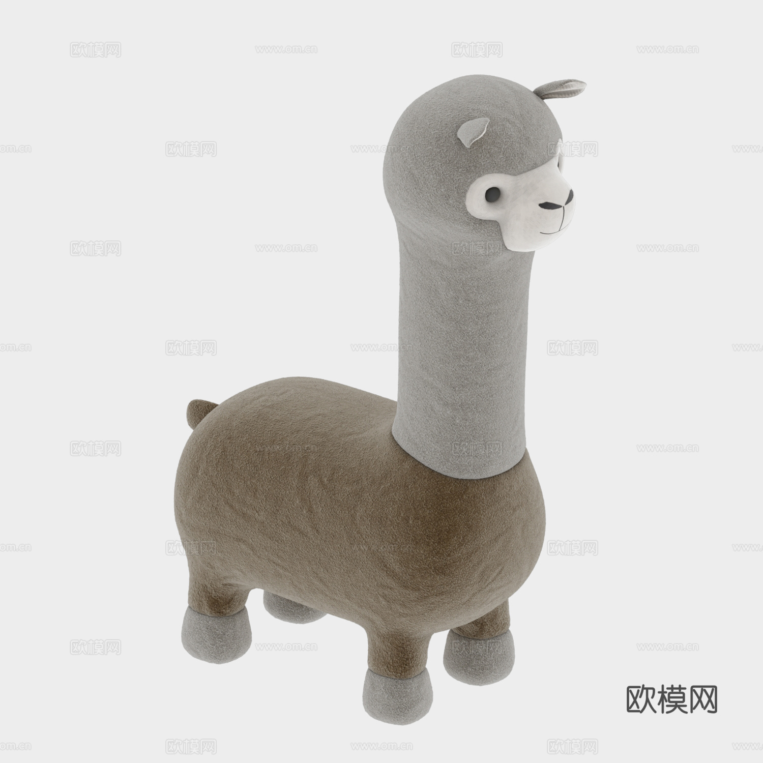 儿童动物座凳3d模型