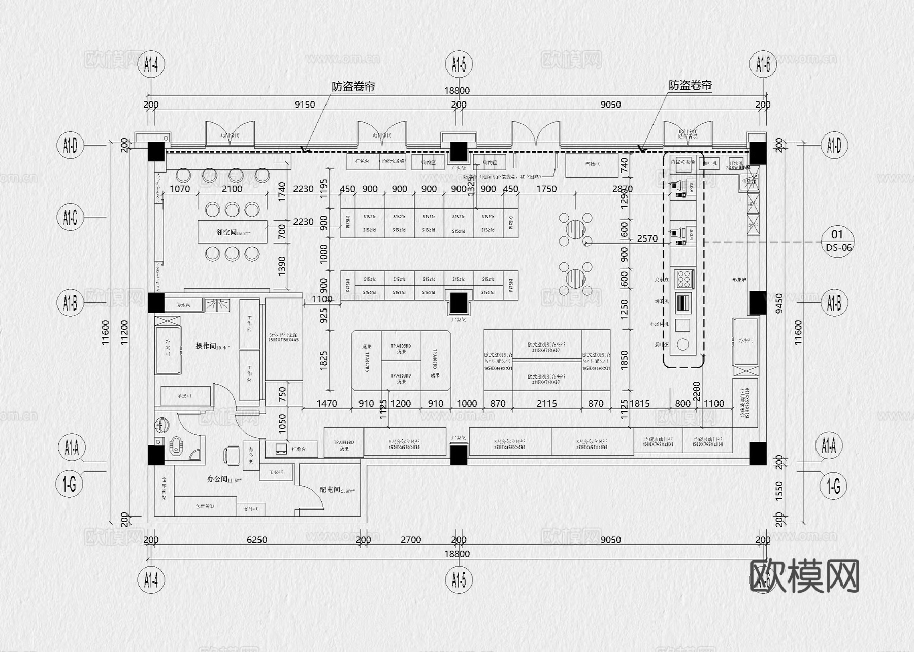 超市 连锁超市 超市卖场 百货商场 购物中心 生鲜超市cad施工图