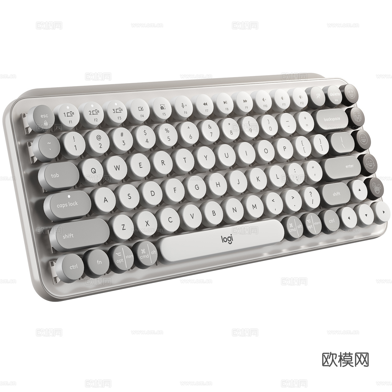 罗技 Pop Keys 无线键盘 键盘3d模型