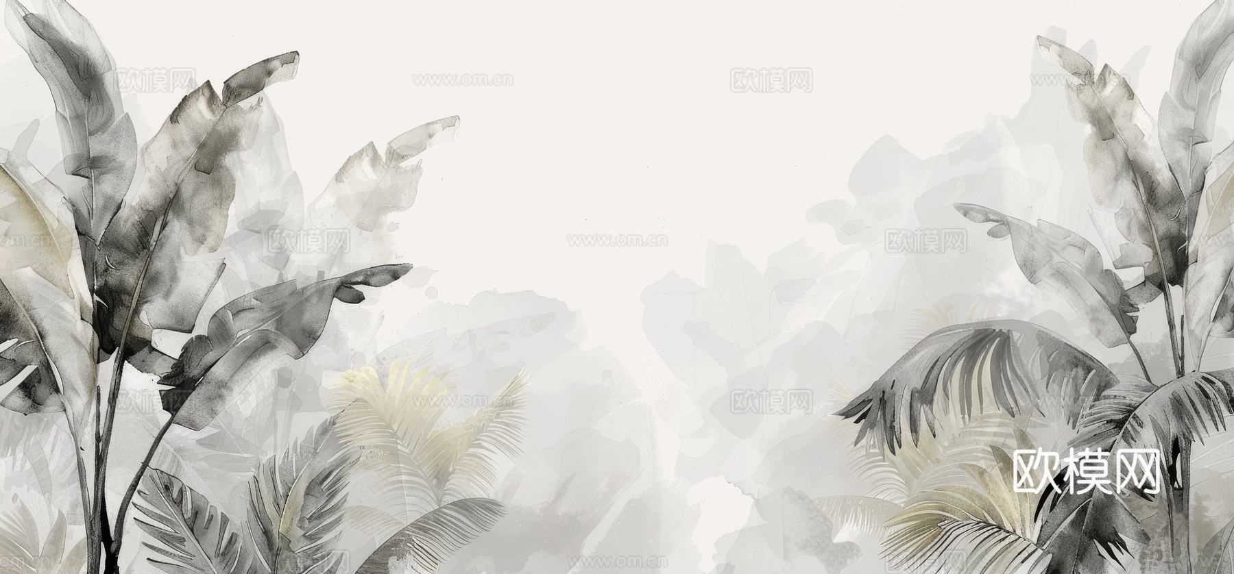 欧式田园热带雨林壁纸下载（渲染图7）