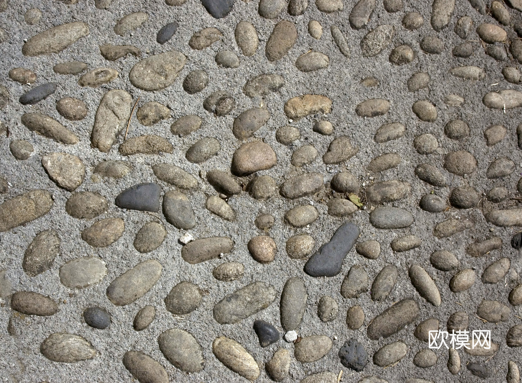 砖块路面  石材拼花 鹅卵石拼花地面