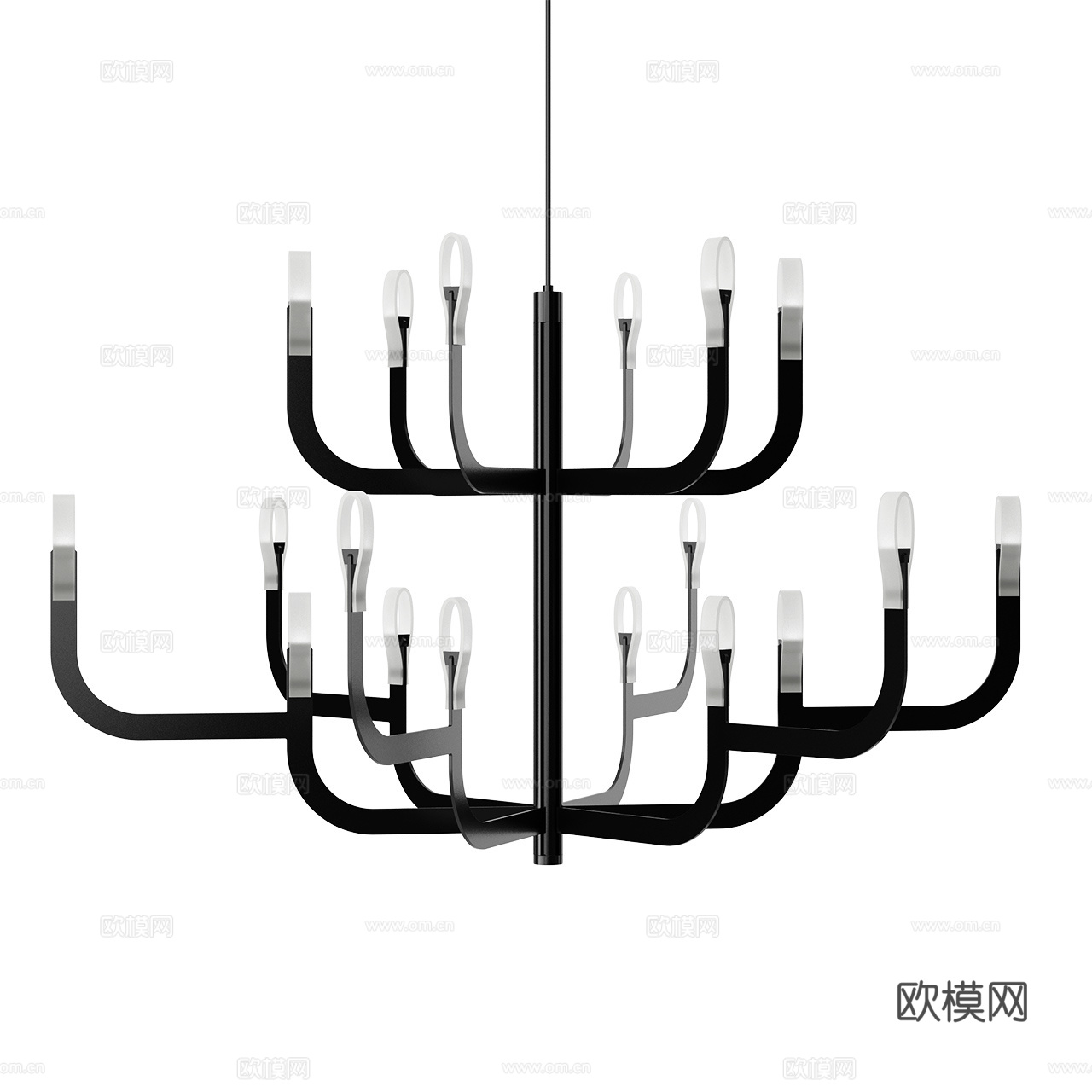 Luceplan 现代吊灯 极简吊灯 法式吊灯 多头吊灯3d模型