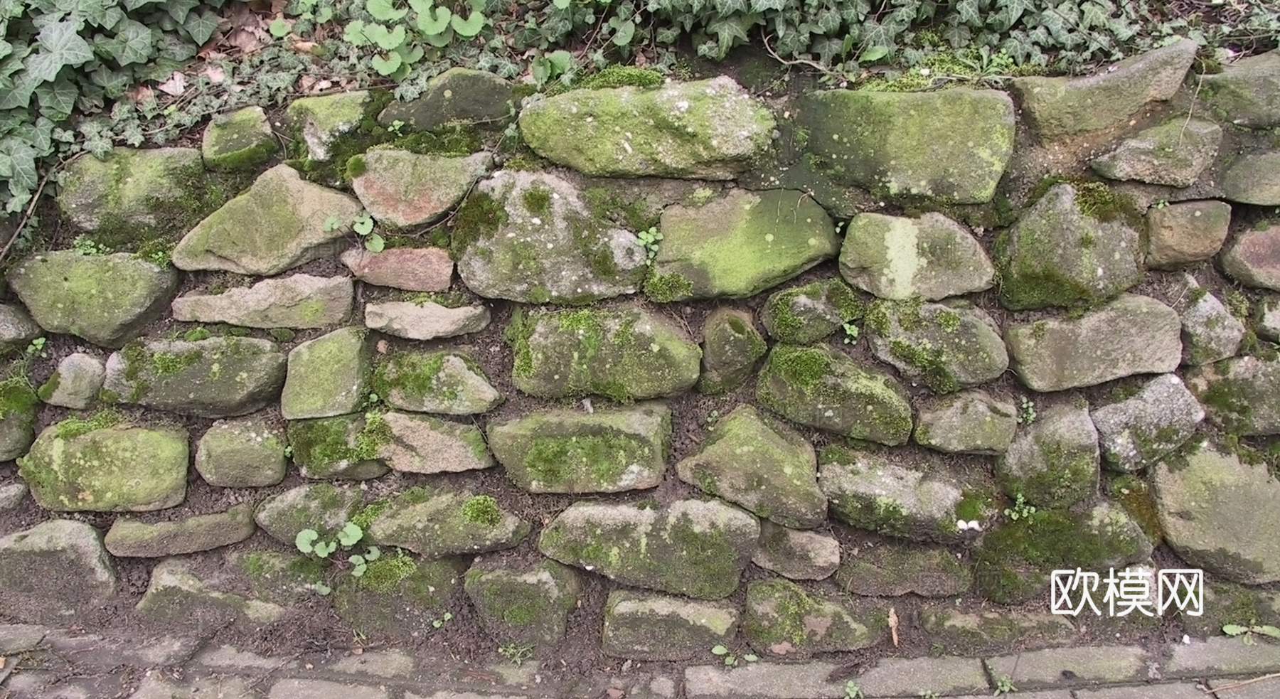 砖块路面  石材拼花 古典墙砖地砖